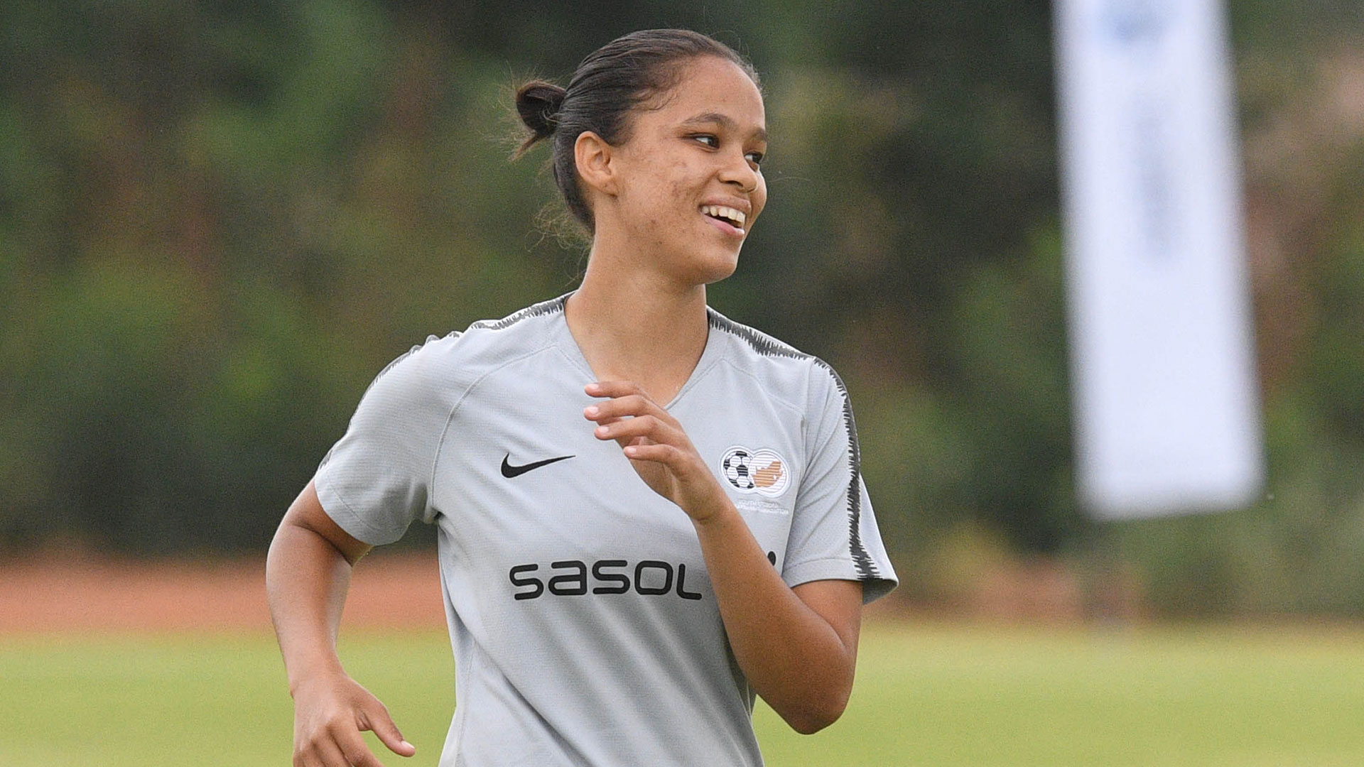 Sasol Banyana Banyana player Kaylyn Jordaan during the 2020 COSAFA Cup training session