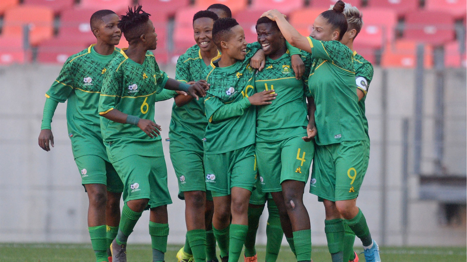 Banyana celebrate during COSAFA cup