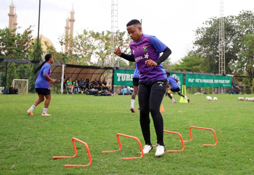 Refiloe Jane on the training field. 