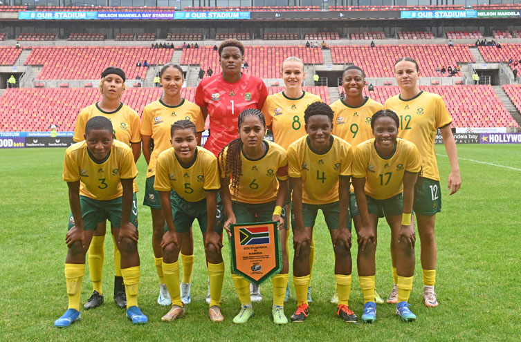 Banyana Banyana team that beat Namimbia in 2024 COSAFA opening game