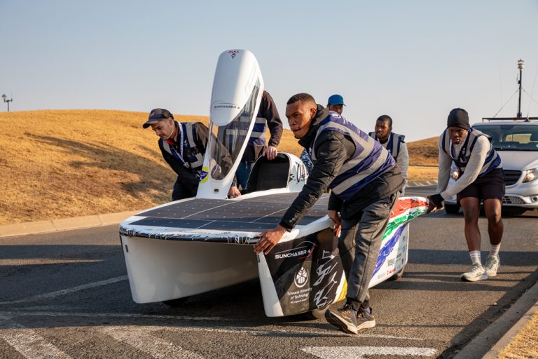 TUT team at the 2024 Sasol Solar Challenge