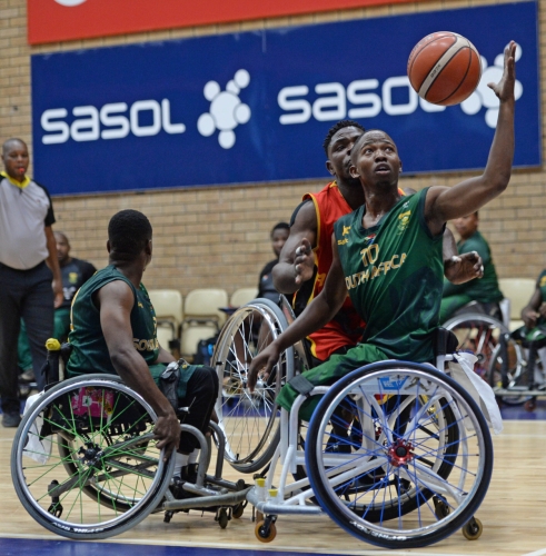 Wheelchair Basketball - 2023 African Para Games Senior Mens Qualifiers - Angola v South Africa - Mandeville Sports Complex