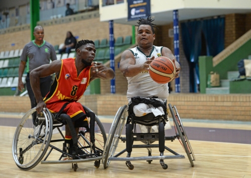Wheelchair Basketball - 2023 African Para Games Senior Mens Qualifiers - South Africa v Angola - Mandeville Sports Complex