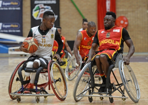 Wheelchair Basketball - 2023 African Para Games Senior Mens Qualifiers - South Africa v Angola - Mandeville Sports Complex