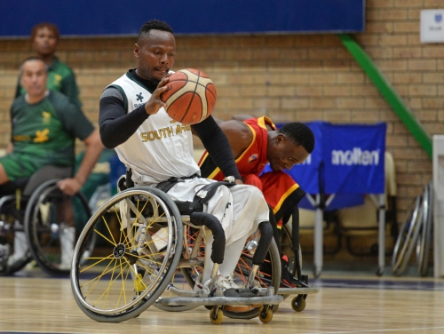 Wheelchair Basketball - 2023 African Para Games Senior Mens Qualifiers - South Africa v Angola - Mandeville Sports Complex